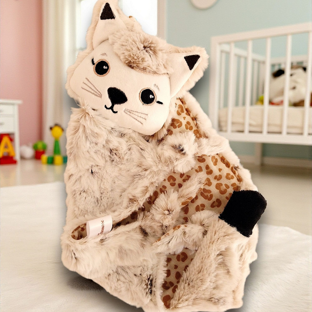 Doudou lynx fourrure