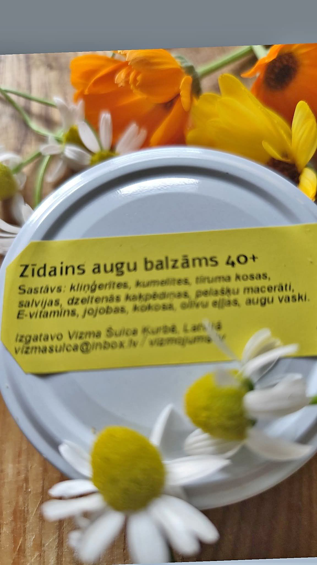 Zīdains augu balzāms 40+
