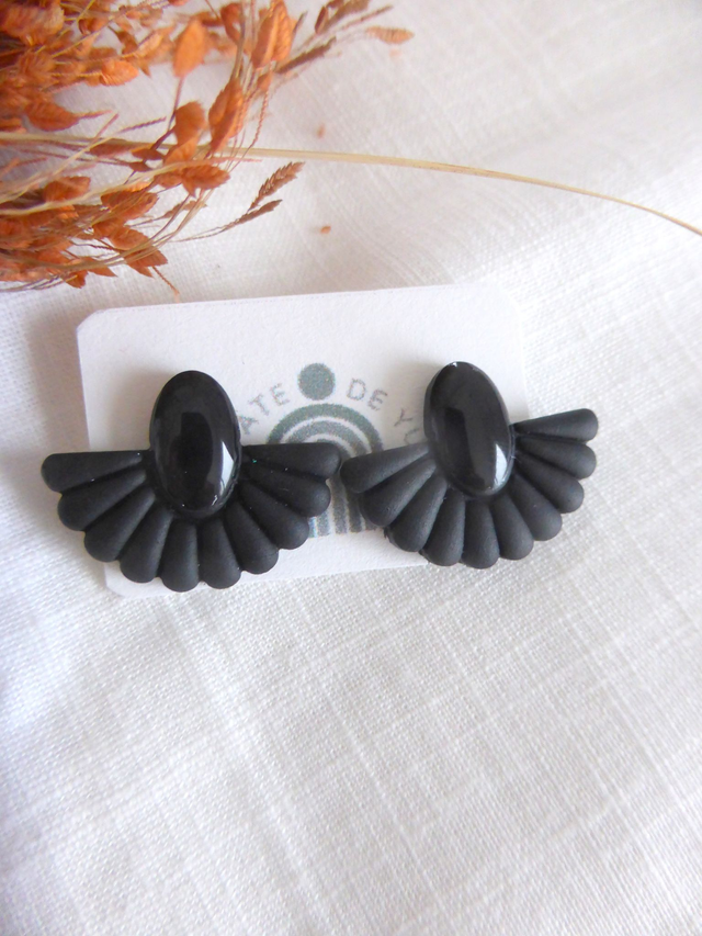 Puces éventails noires- Nuit dorée