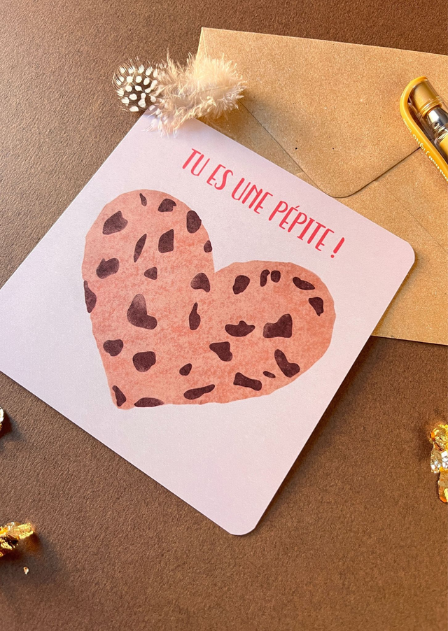 Carte de vœux "Pépite"