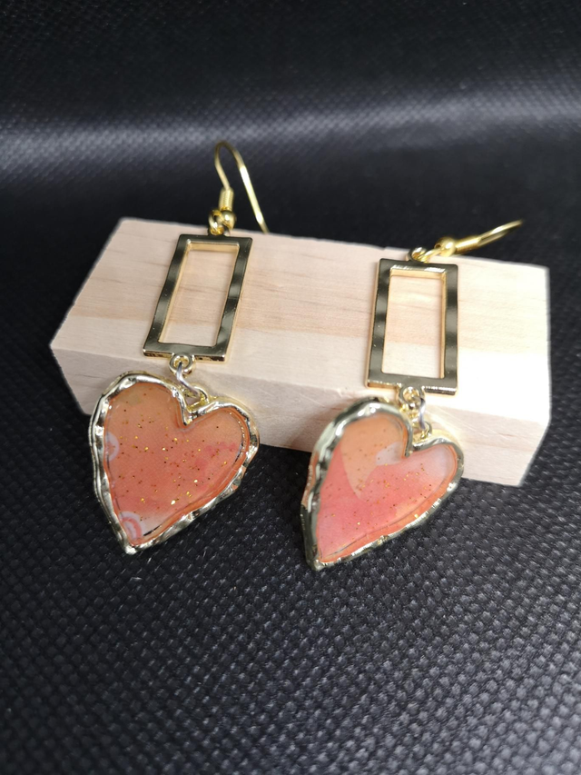 Coeur "Aurore Dorée"  