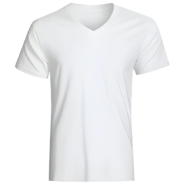 Men's Polycotton V Neck T-Shirt