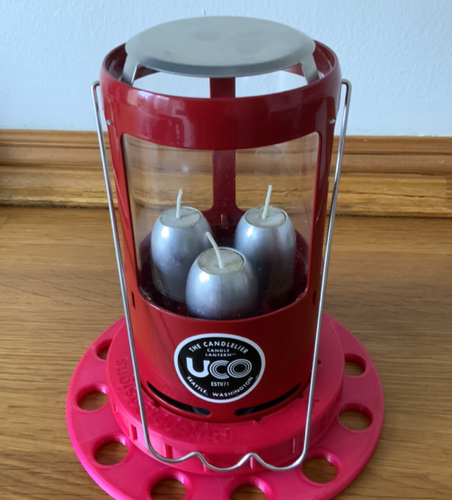Anti Tilt Safety Base for UCO Candlelier 3 Candle Lantern 
