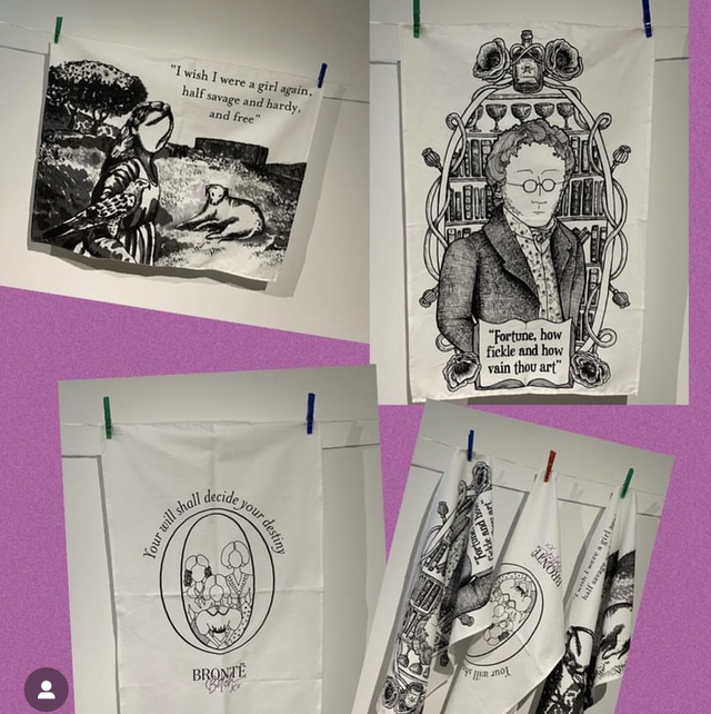 Monochrome Tea-towels or wall art designs 