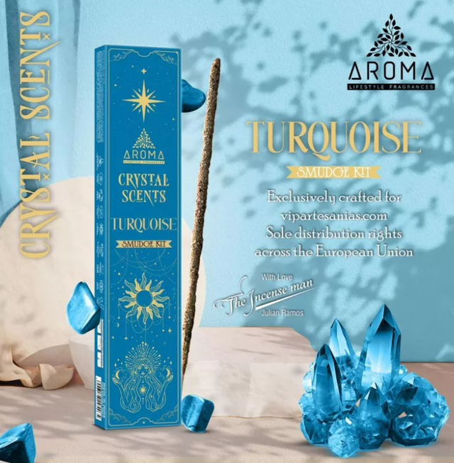 Incienso Crystal Turquesa *465