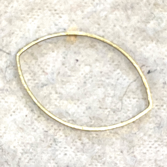 Almond Shaped Brass Rings