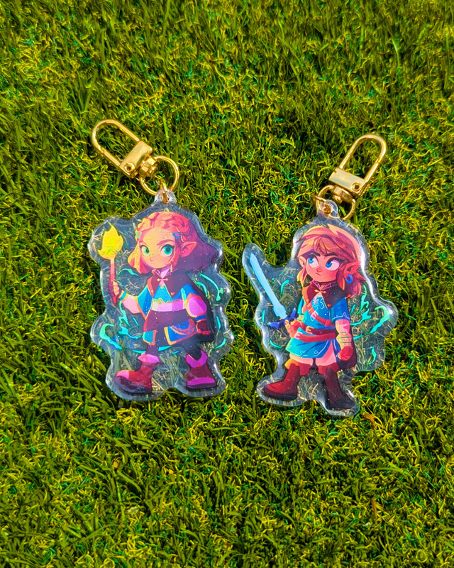 ACRYLIC CHARMS - Zelda Tears of the Kingdom - Link and Zelda