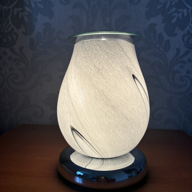 Electric Wax Melter Touch - Grey Swirl Oval
