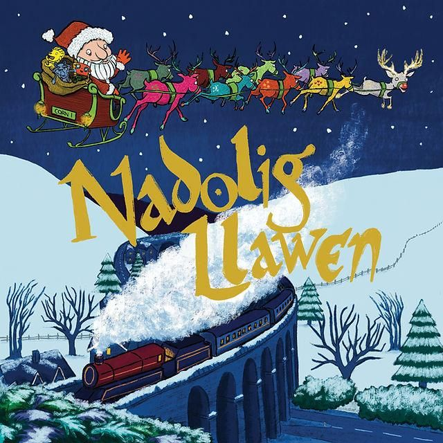 Siôn Corn &amp; the Endeers Nadolig Llawen Greetings Card