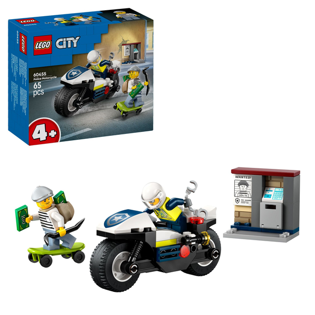 LEGO 60455 City Verfolgungsjagd mit dem Polizeimotorrad