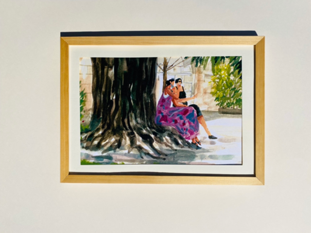 AU PIED D’UN ARBRE  