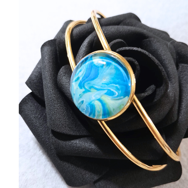 OCEAN - Bracelet jonc - Doré