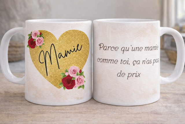 ☕ Mug “Mamie – Ça n’a pas de prix”