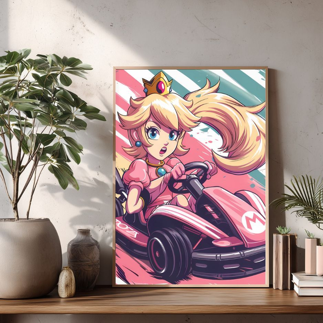 Affiche Peach - Mario Kart