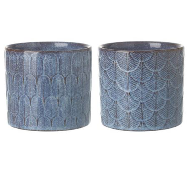 Blue Ceramic Pot 