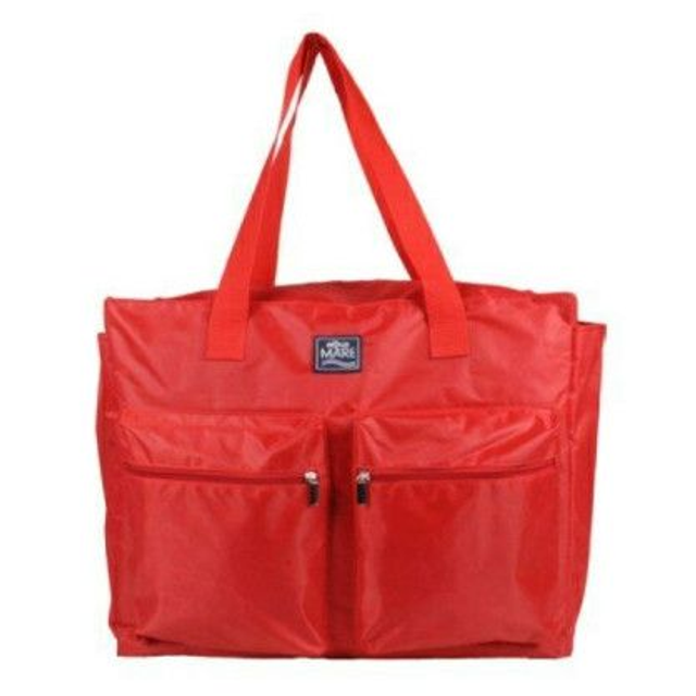 Aqua di Mare Maxi Borsa Mare Donna Grande Tasche e Pochette IMPERMEABILE Borsone Spiaggia cerniera rosso