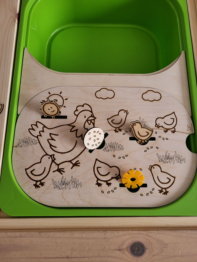 La poule et ses poussins