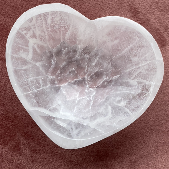 Sélénite coeur