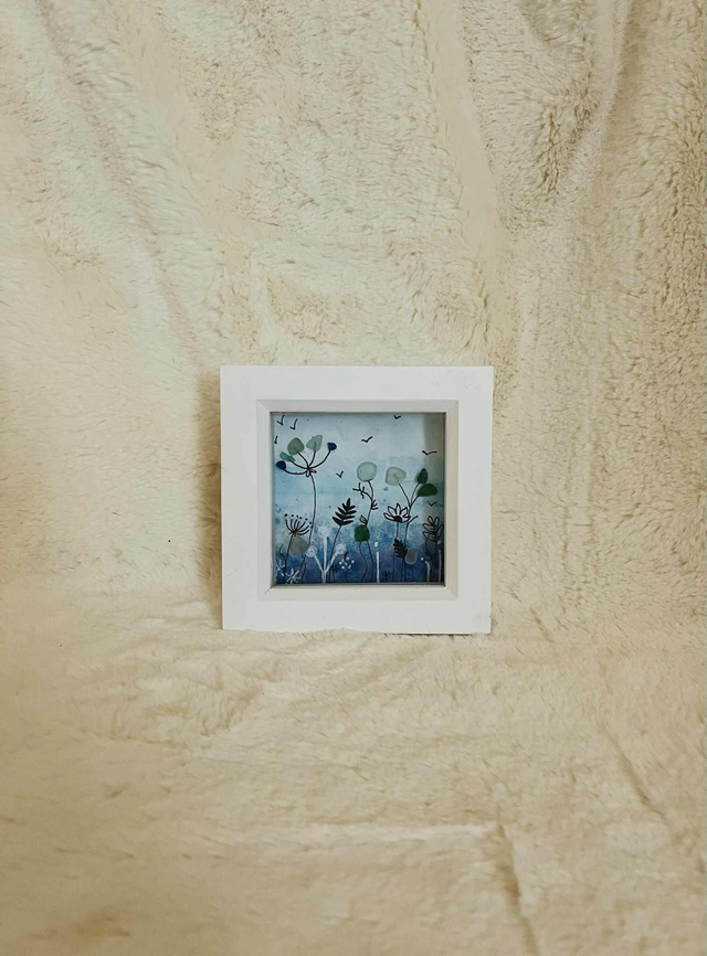 Water Colour Sea Glass Frame
