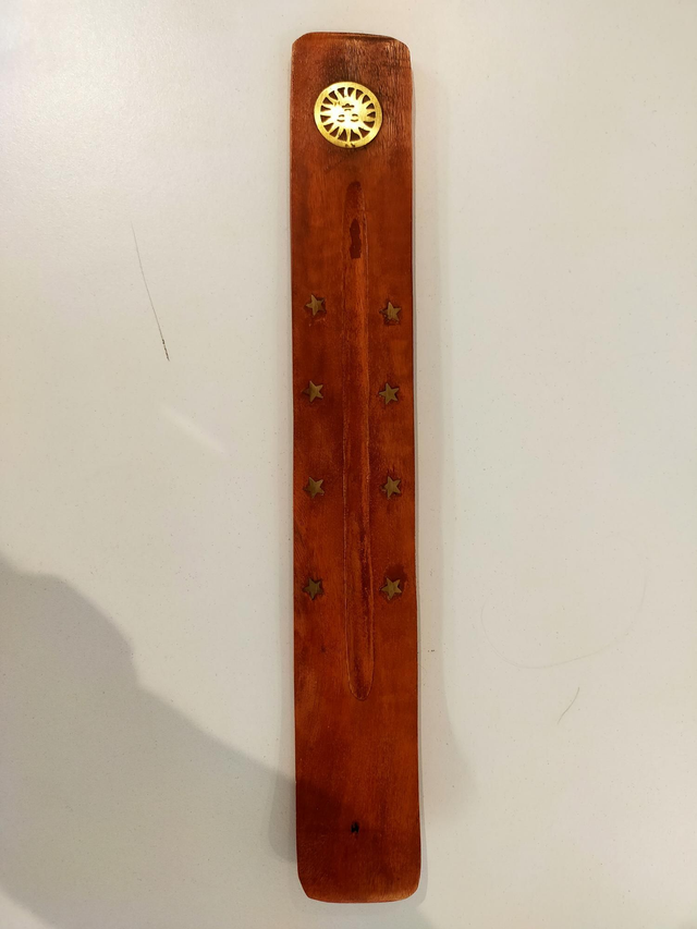 Brass Inlaid Ashcatcher - Mango Wood ISH-01M