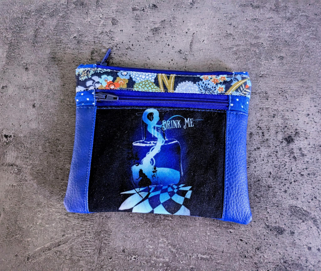 Pochette double zip Drink Me