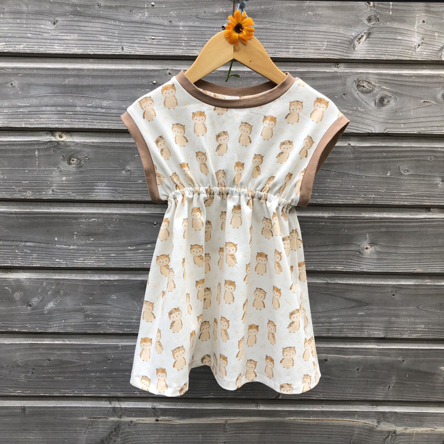 Tunique évolutive 3-6 ans «Petites chouettes»