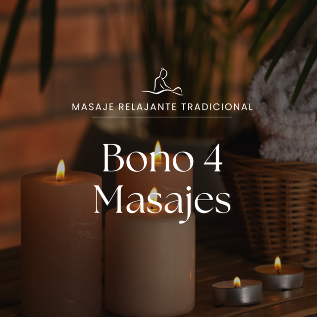 Masaje Relajante - Bono 4 Masajes
