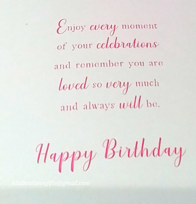 Granddaughter Birthday Card Sentiment Verse Stunning Design and Quality