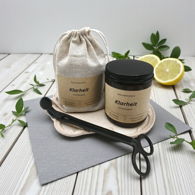 Duftkerze - Klarheit (Zitronengras)