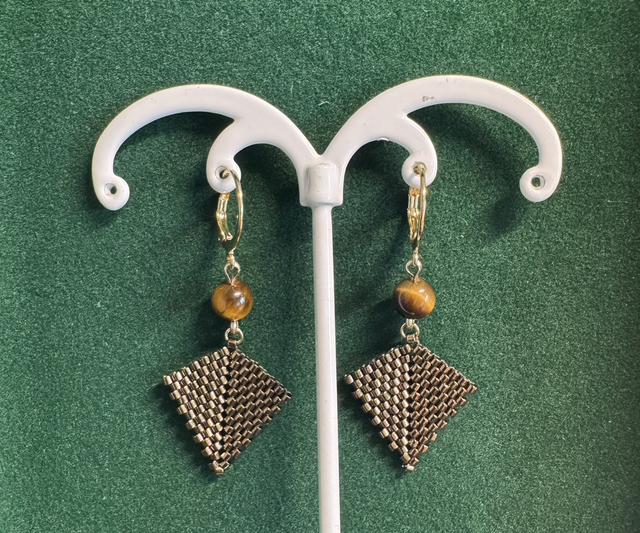 Œil de Tigre Goldfilled 14k - « Force » 