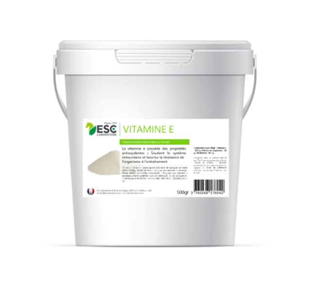 VITAMINE E + – Antioxydant, immunité et résistance à l’effort cheval