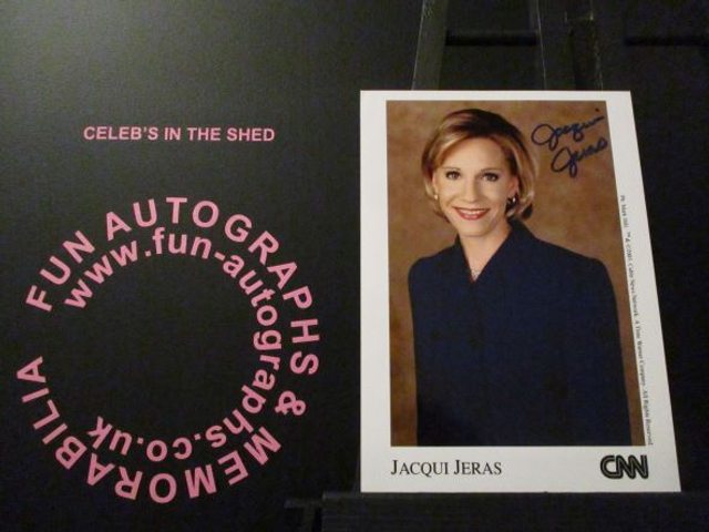 Jacqui Jeras Authentic Autographed CNN 7x5 Photograph
