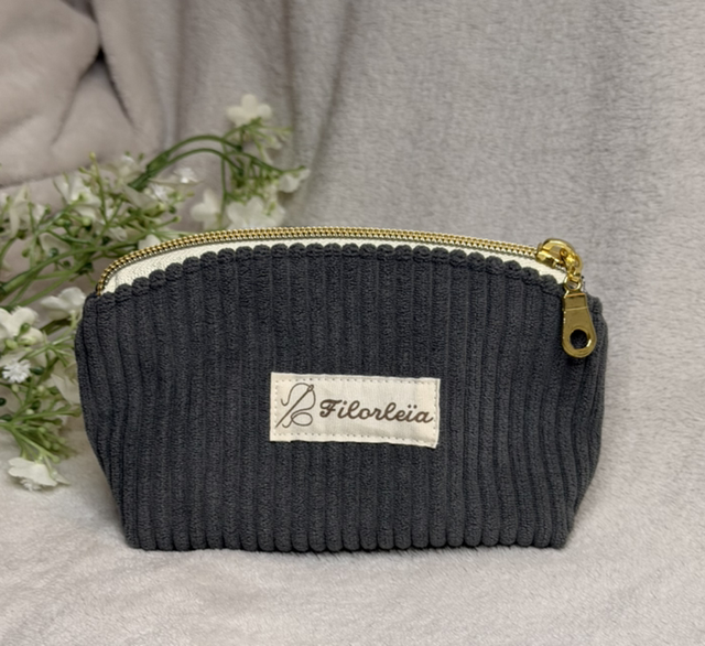 Trousse XS Anthracite Bleuet 