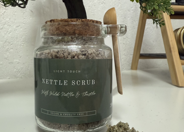 Nettle Infused Body Scrub. Detoxify, Exfoliate &amp; Revitalise.