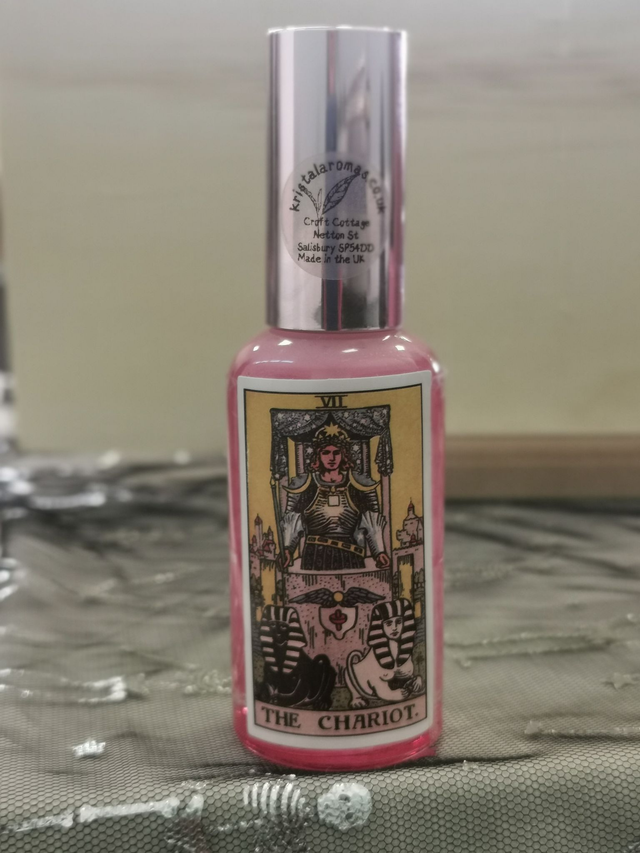 Aura Spray TAROT (THE CHARIOT). 50ml WTH FREE CRYSTAL
