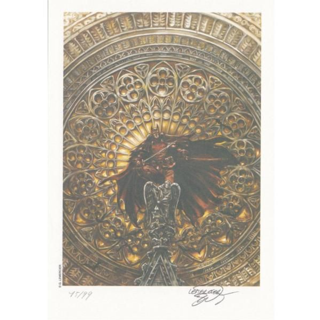 Affiche Evreux 2020 : Ex-libris Gwendal Lemercier numéroté &amp; signé A5