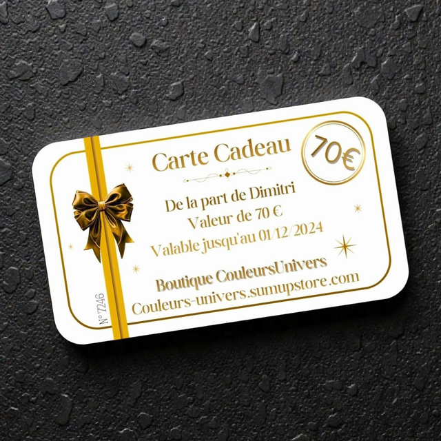 A offrir pour faire plaisir ! Carte Cadeau
