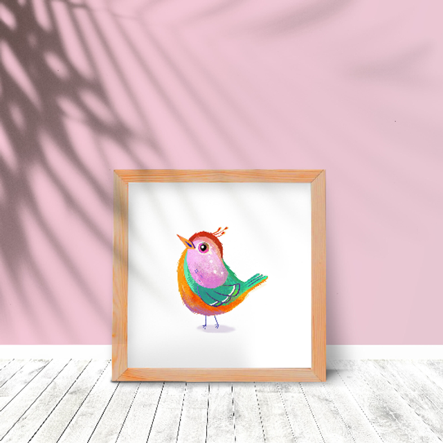 Print Oiseau Poulette