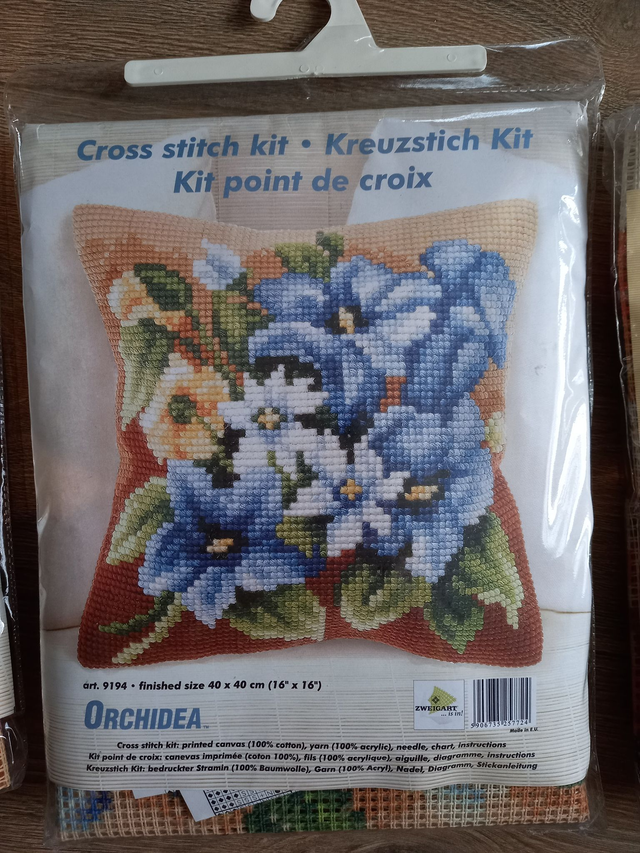 Kruissteekkussen Orchidea (9194)