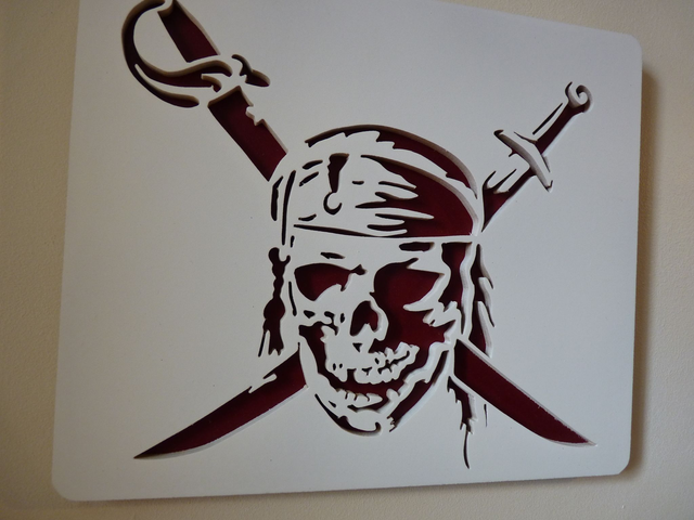 Pirate des Caraïbes - 24x20 cms