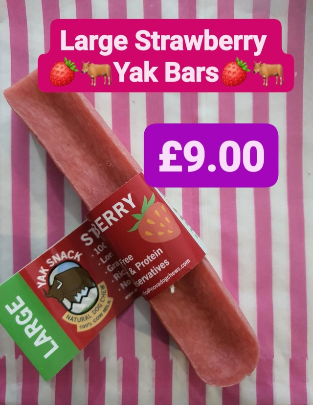 Large Strawberry Yak Bar
