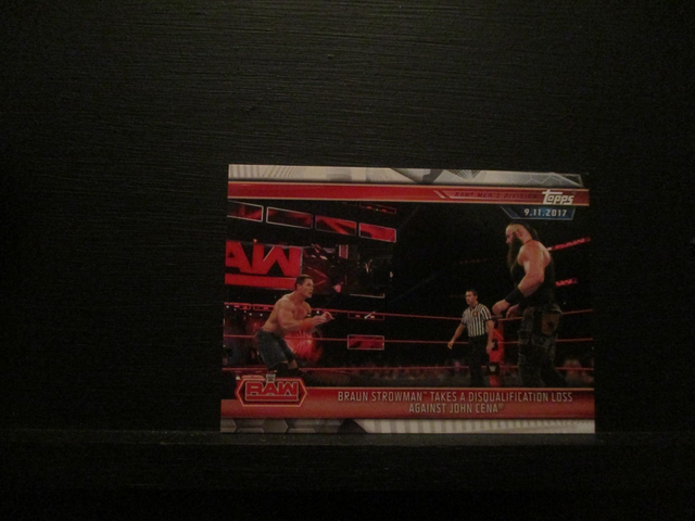 Braun Strowman Takes A Disqualification Loss Against John Cena - Champions Original Trading Card #2