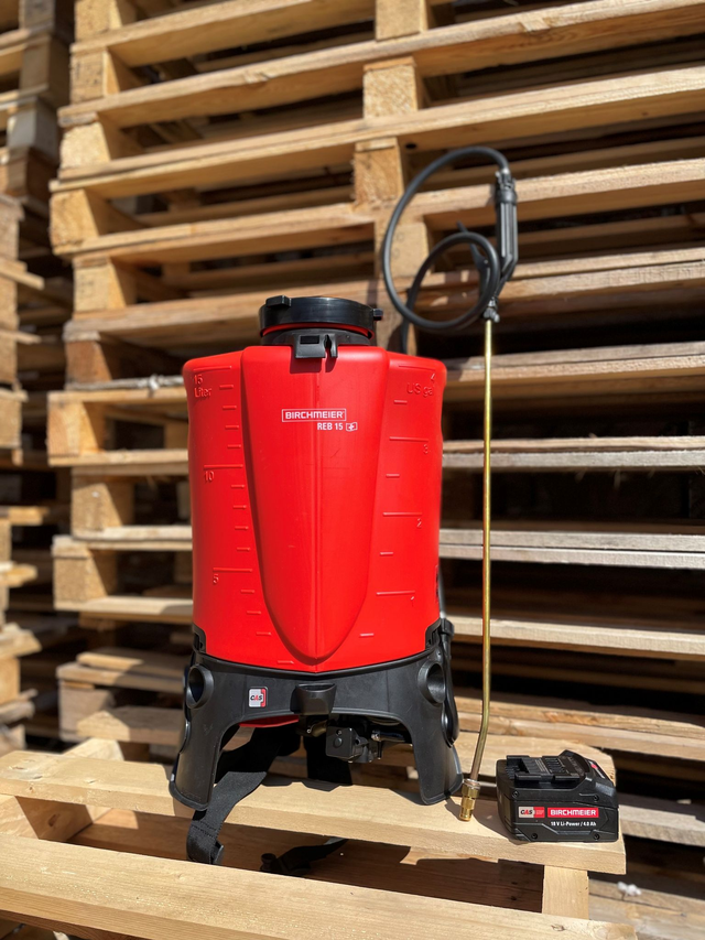 Pulvé. BIRCHMEIER REB 15 AC1 (AVEC batterie CAS 2 ah + chargeur)