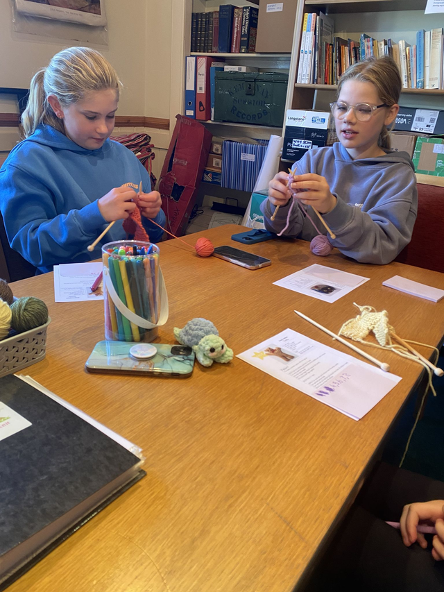 “Young People Knit” class in Kemnay