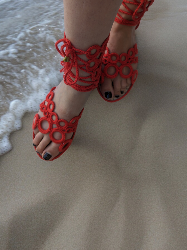 Sandales Rouge Femme pointure 39