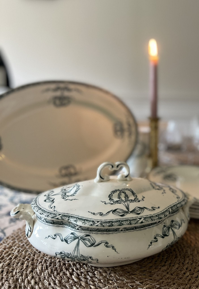 MONTHOLON - Légumier (petite soupière) manufacture des Salins - Terre de Fer