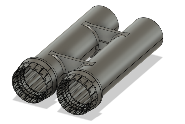 1/48 Mirage IV nozzle for Heller