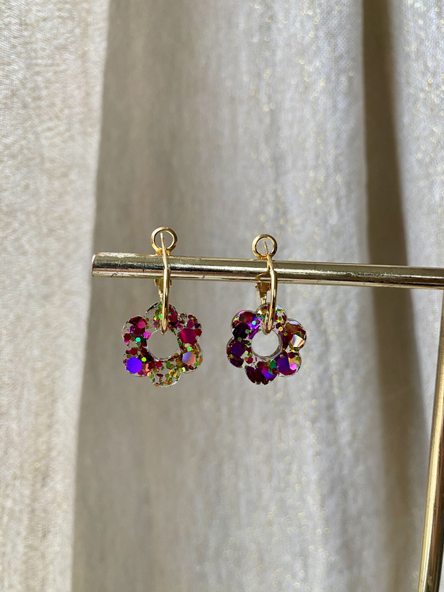 Créoles fleurs - tutti frutti