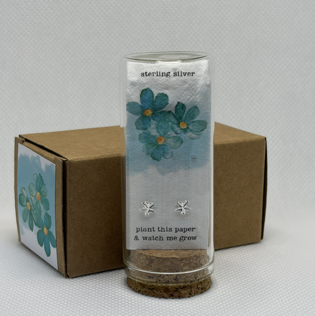 'Green flowers' plantable paper 