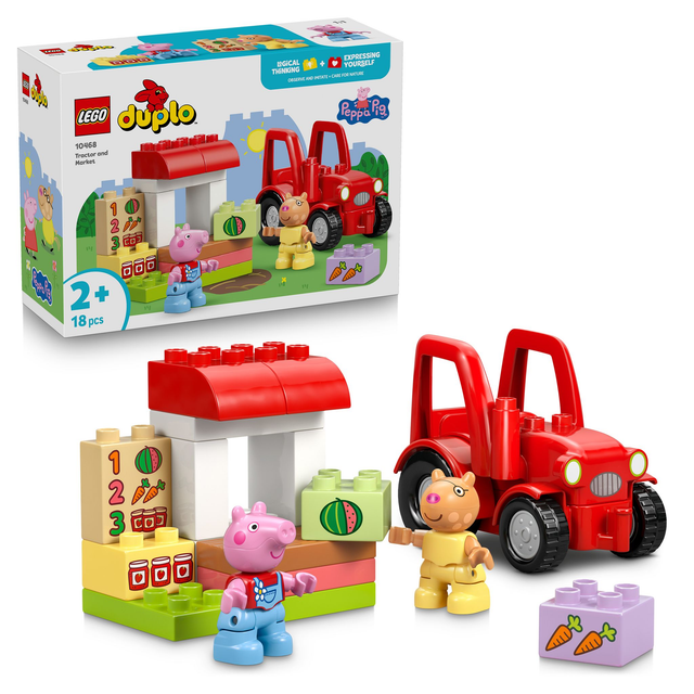 LEGO 10468 DUPLO Traktor und Marktstand von Peppa Pig